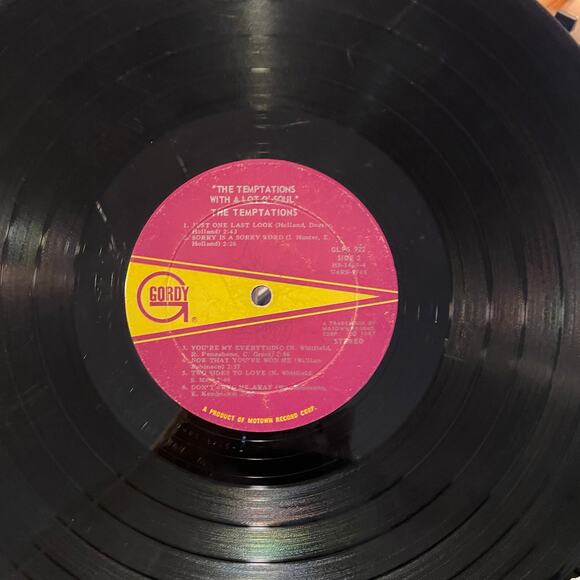 The Temptations - With Alot O Soul LP vintage vinyl record - Picture 4 of 4